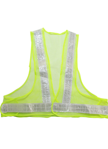 反光v型背心馬甲騎行安全反光服路政環(huán)衛(wèi)晶格道路執(zhí)勤衣服